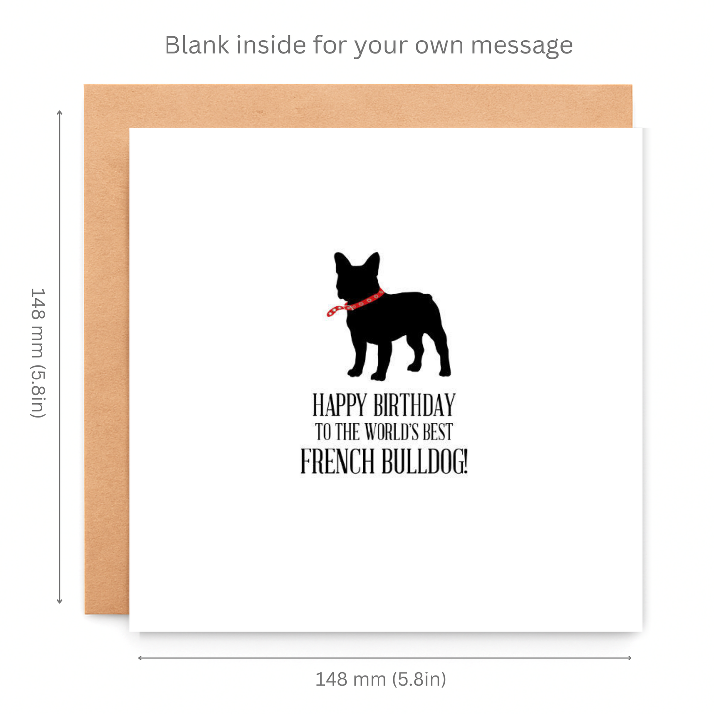 Happy Birthday to the World’s Best French Bulldog Card, dog birthday
