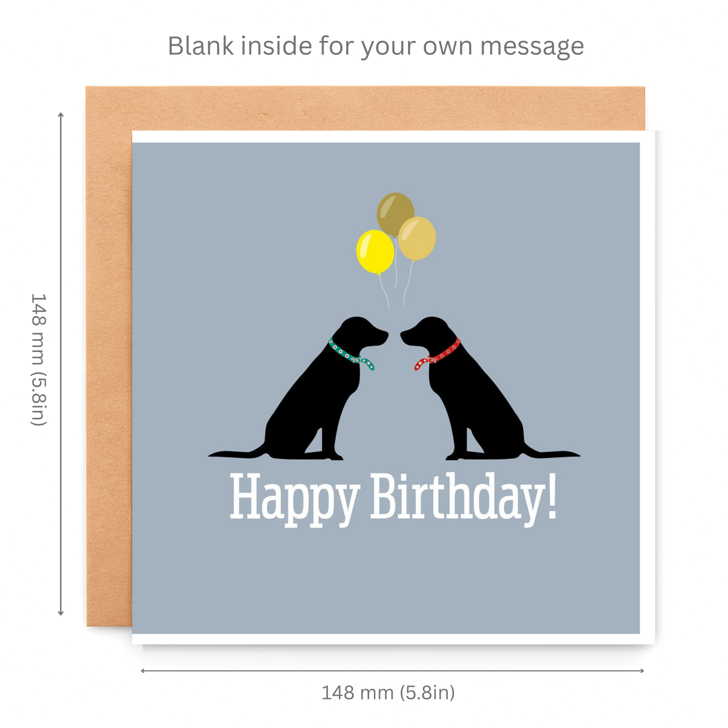 Happy Birthday Card For Dog Lovers, Black Labrador Birthday Card