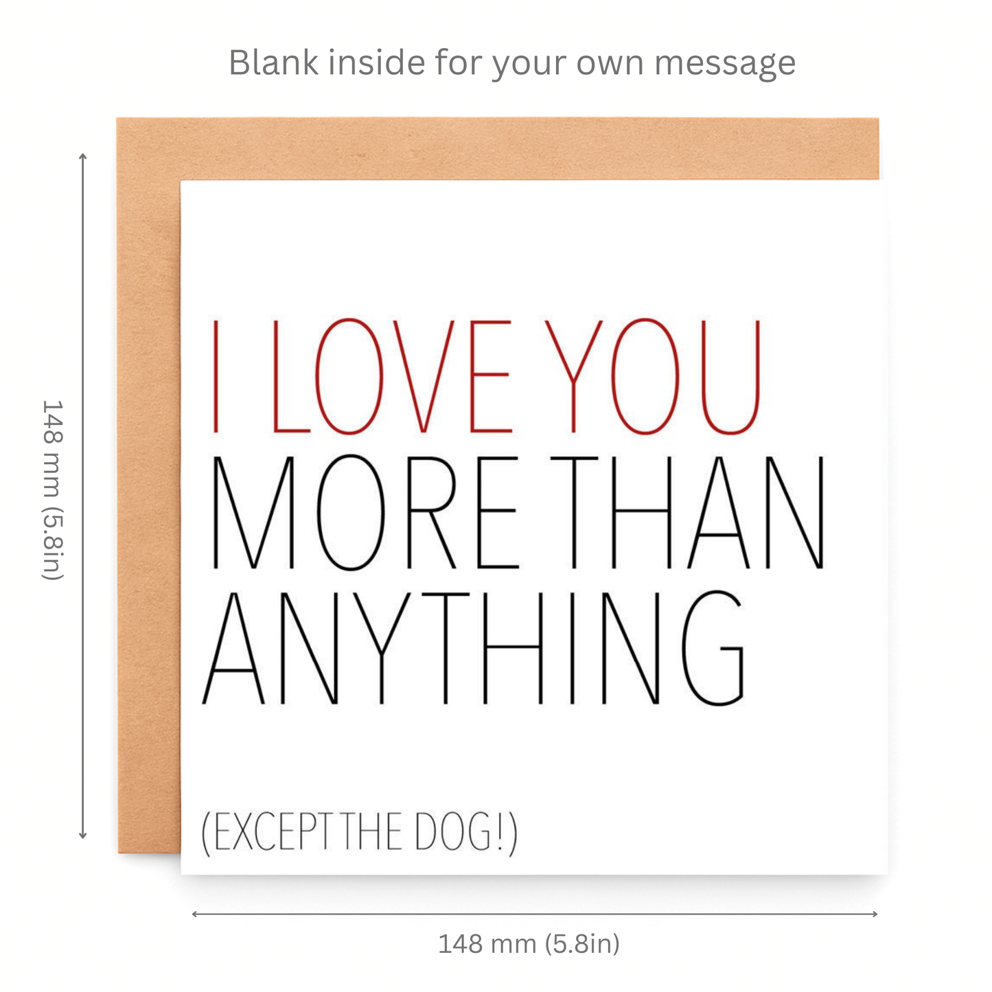 I love you greeting card
