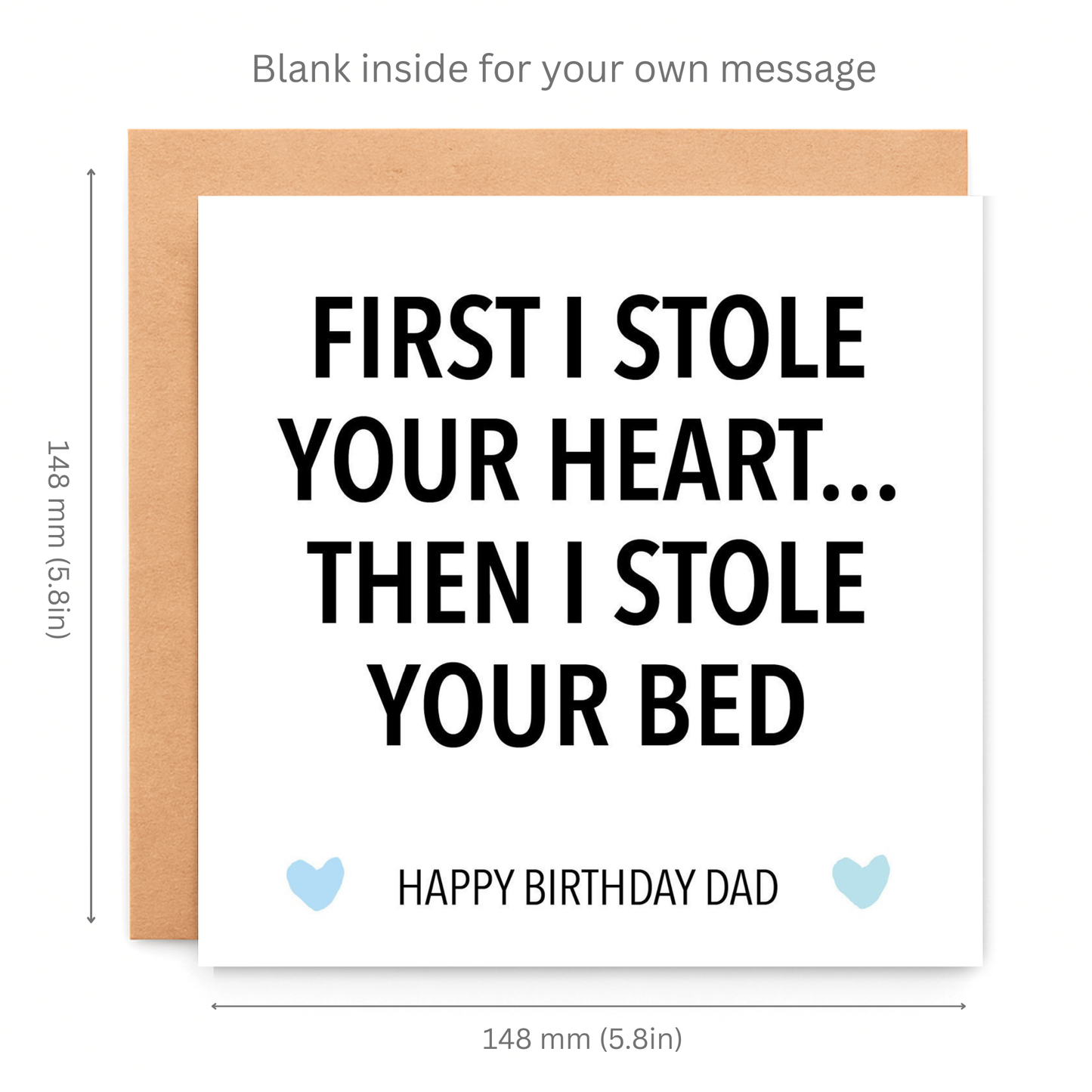 Funny Happy Birthday Card From The Dog, Greeting Card For Dog Dad