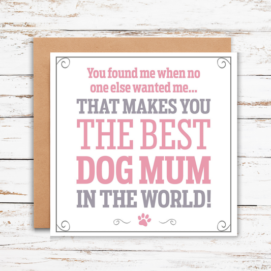 Card with text 'You found me when no one else wanted me.