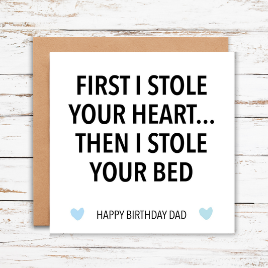 Funny Happy Birthday Card From The Dog, Greeting Card For Dog Dad