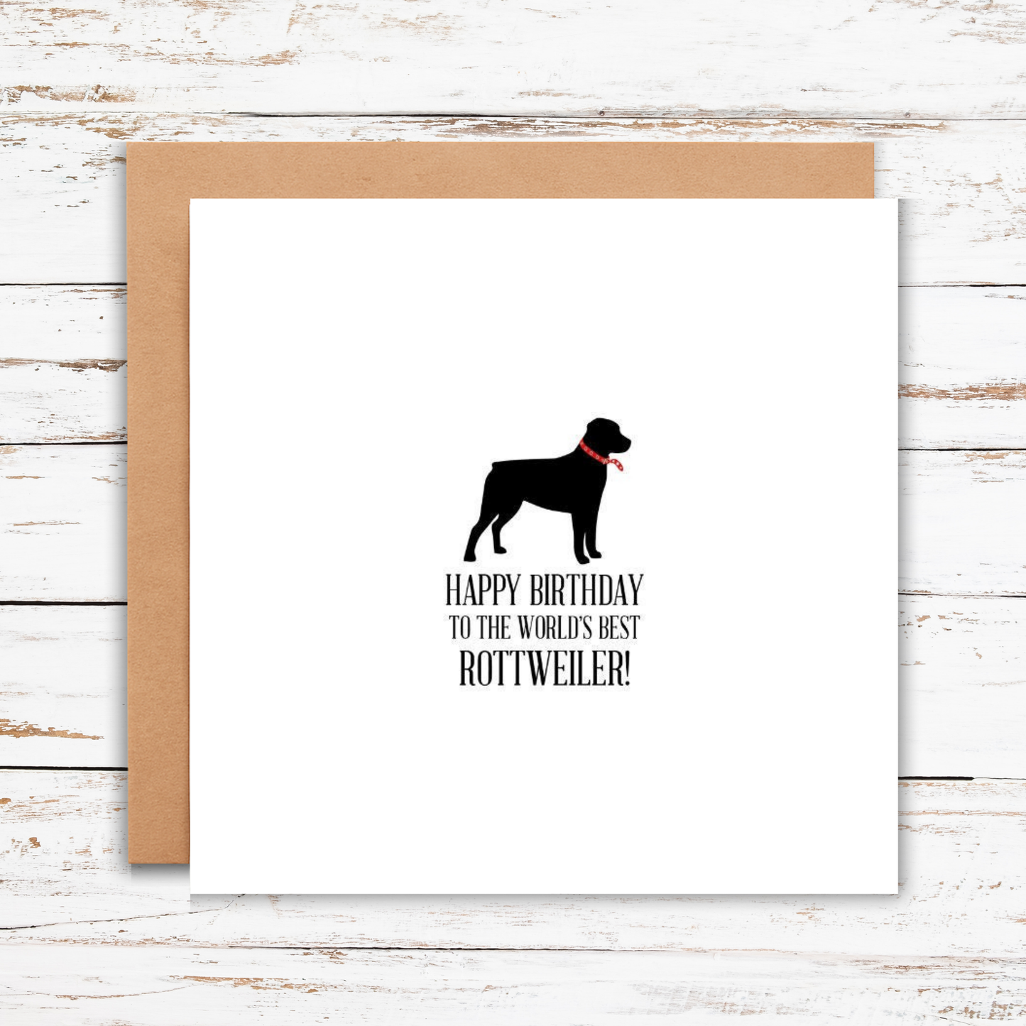 Happy Birthday to the World’s Best Rottweiler Card, dog birthday, dog birthday card