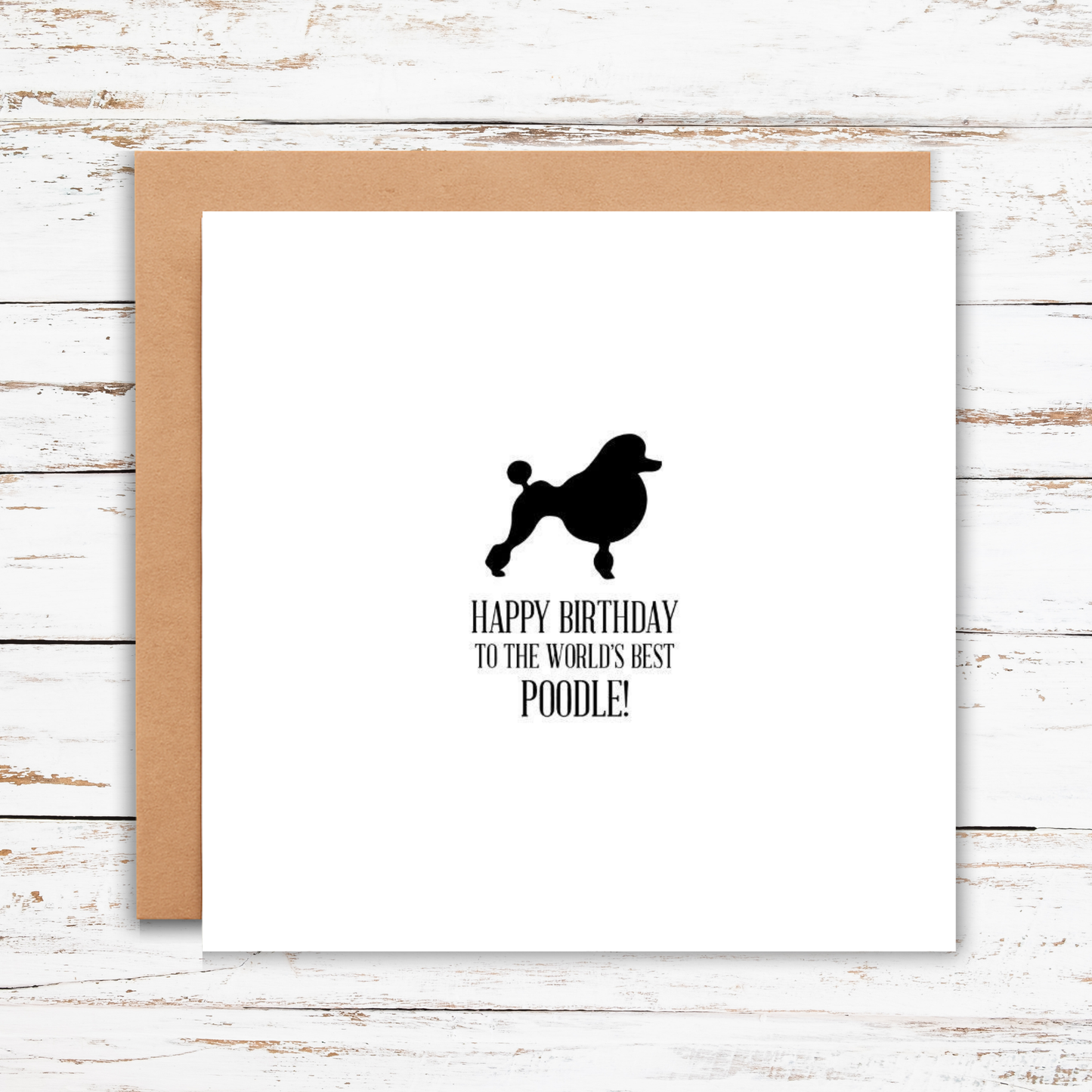 Happy Birthday to the World’s Best Poodle Card, dog birthday