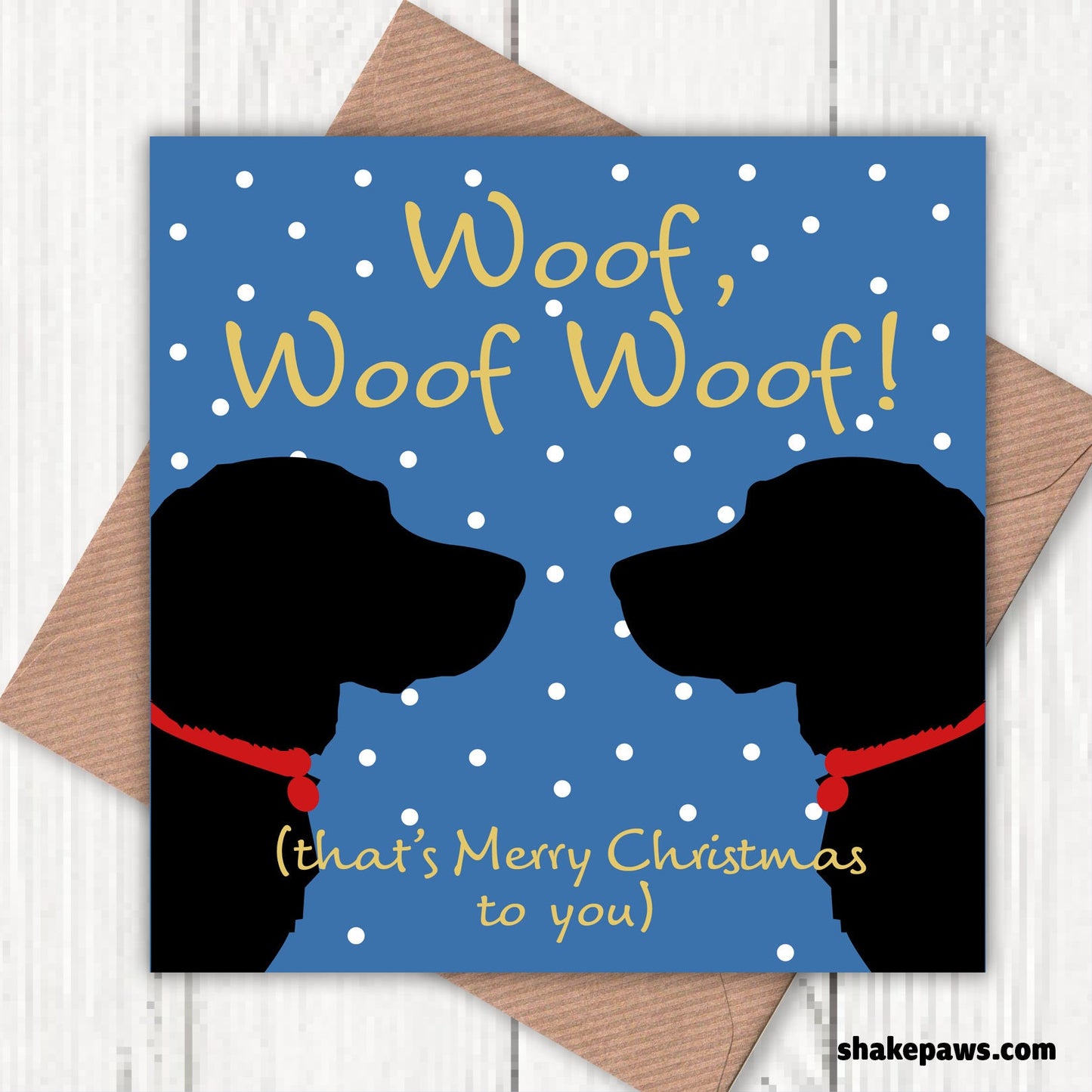 Exclusive! Christmas cards for dog lovers – pack of four unique designs